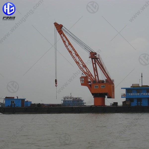 Steel Wire Rope Luffing Barge Floating Crane
